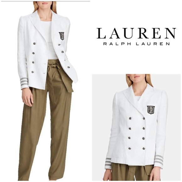 Polo Ralph Lauren Jackets & Blazers - Lauren Ralph Lauren NWOT White Knit Jacket Sz 2